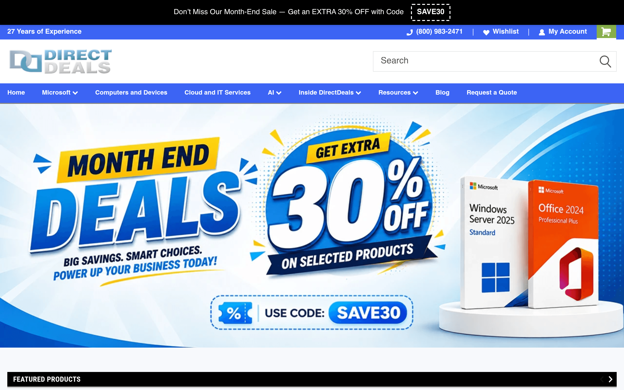 Screenshot of DirectDeals