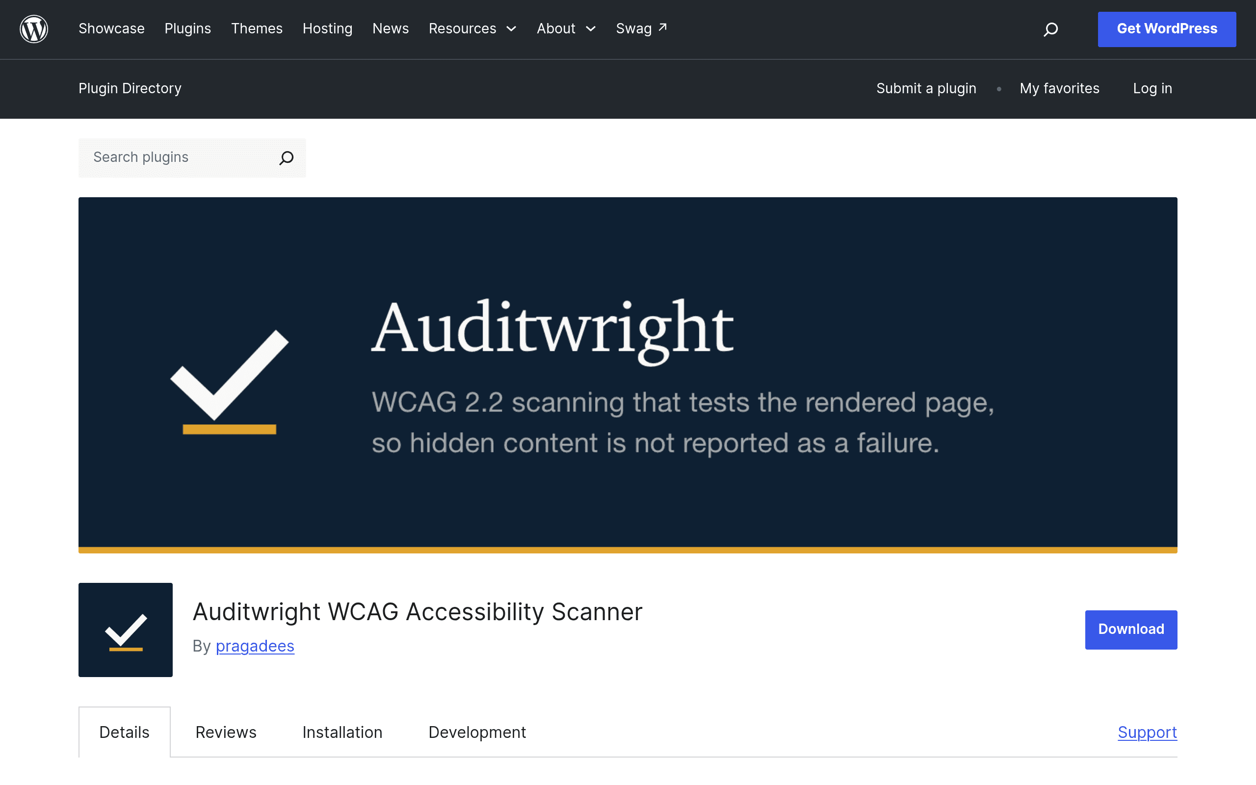 Screenshot of Auditwright WCAG Accessibility Scanner