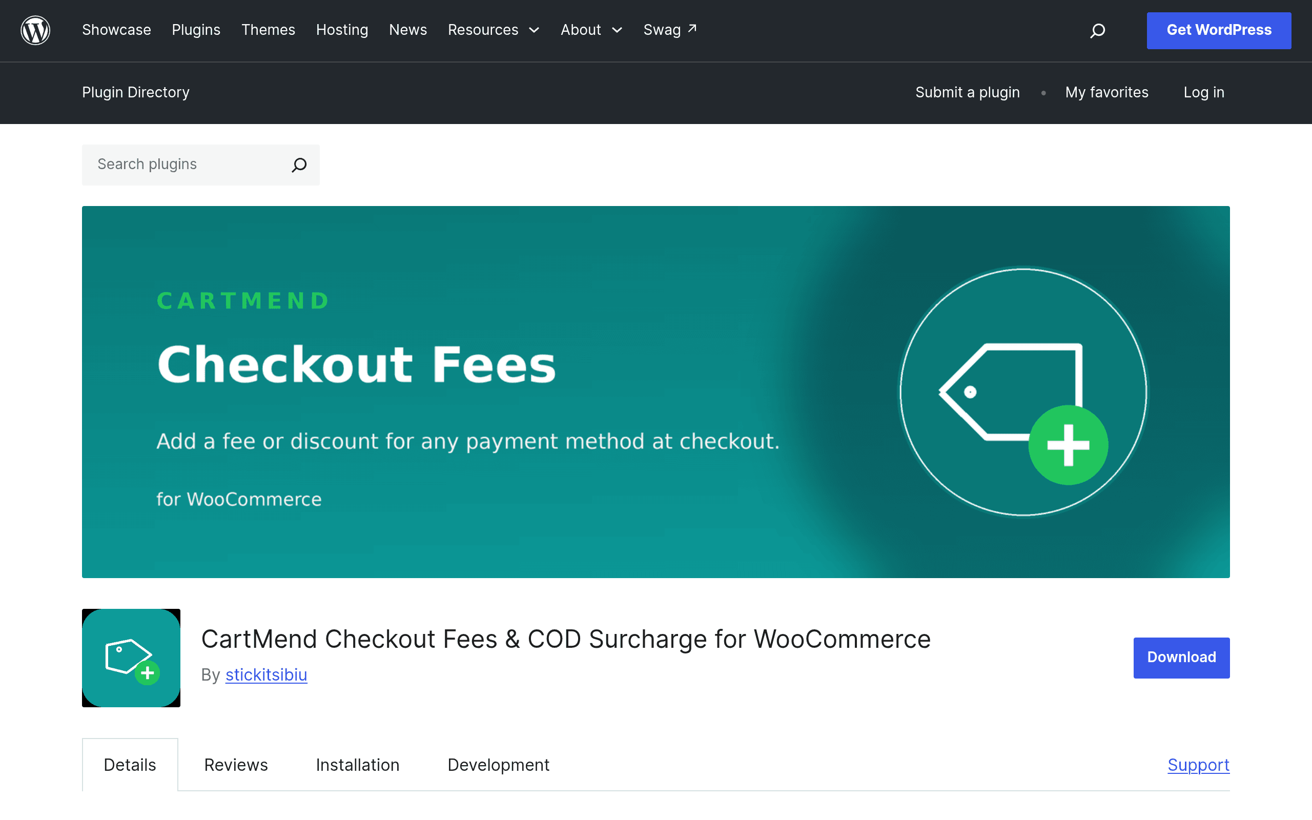 Screenshot of CartMend Checkout Fees & COD Surcharge for WooCommerce