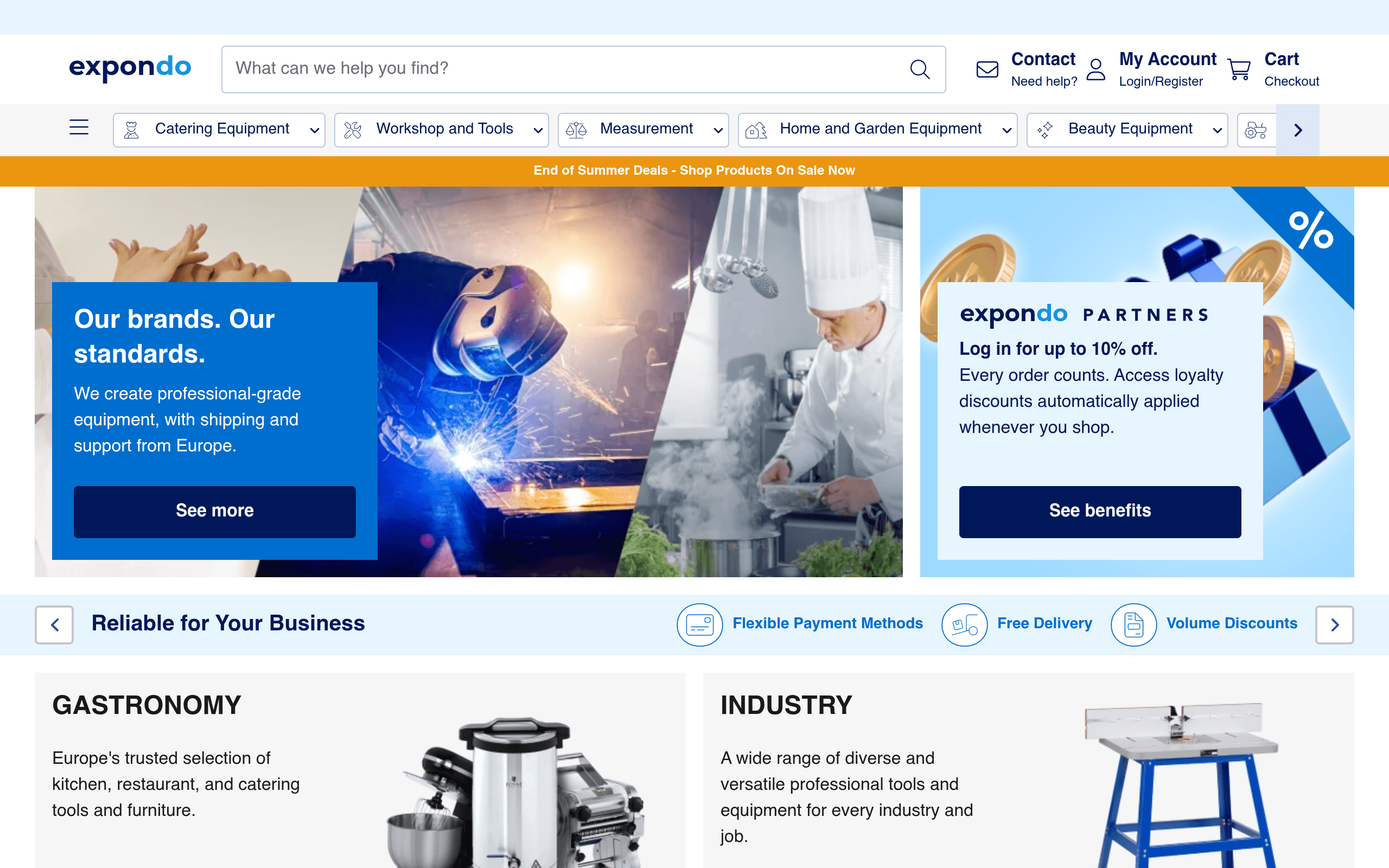 Screenshot of Expondo GMBH