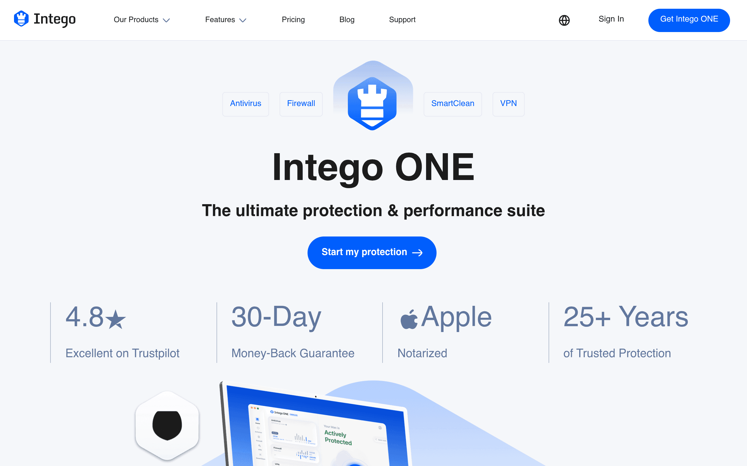 Screenshot of Intego Antivirus Security