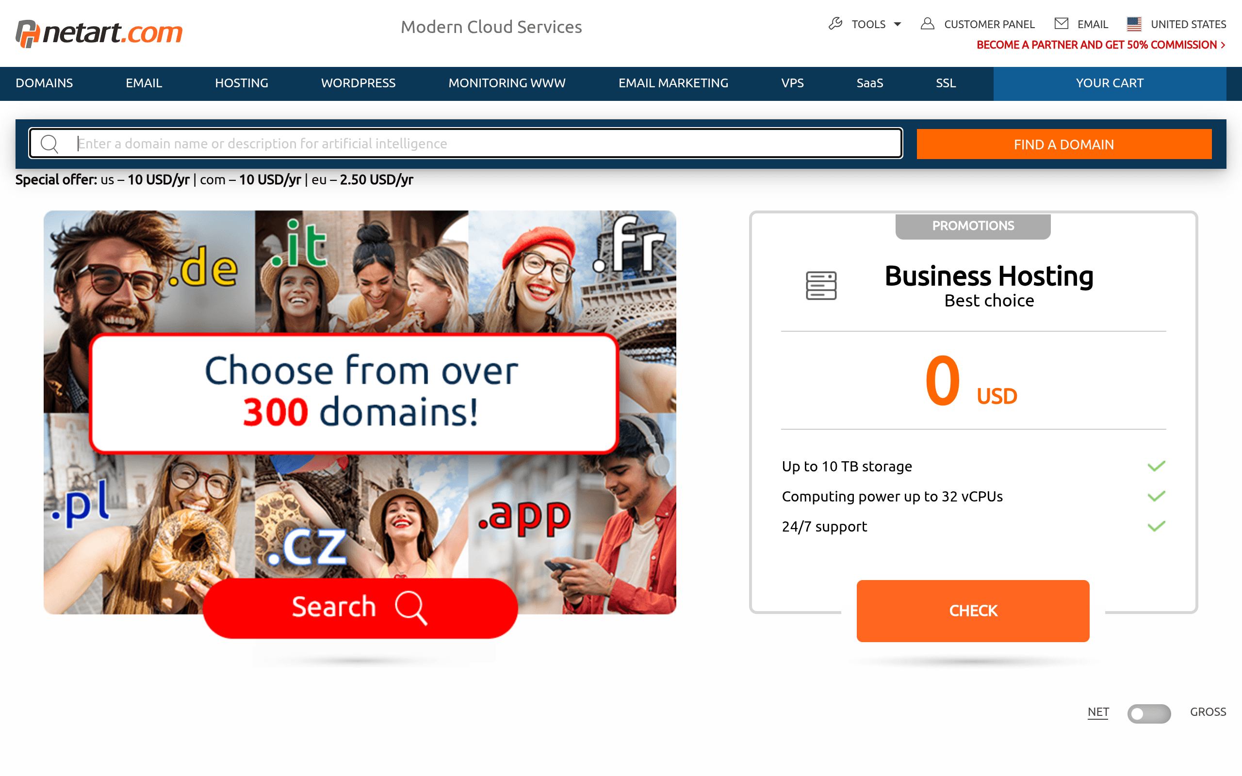 Screenshot of Netart APAC