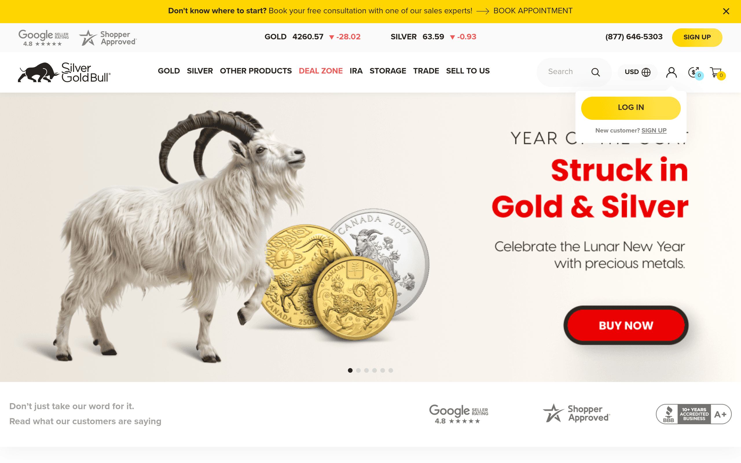 Screenshot of Silver Gold Bull Profit Trove