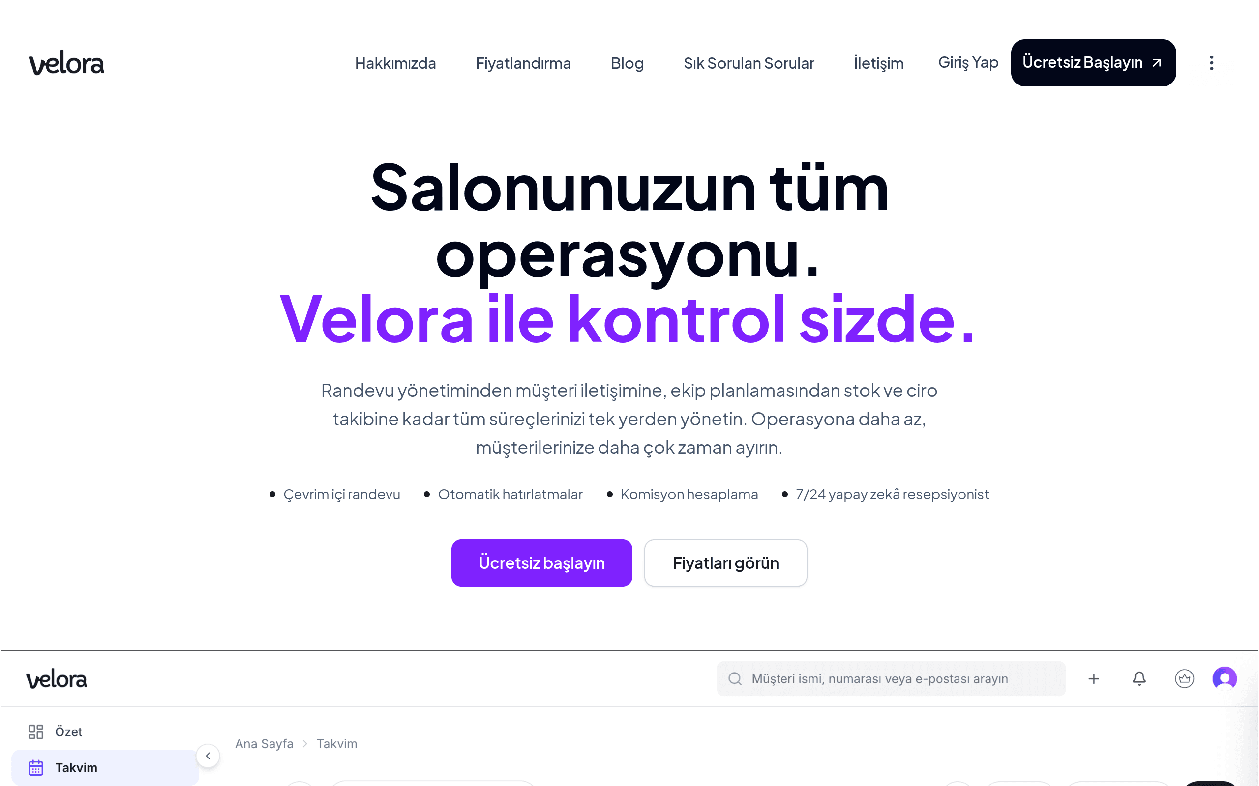 Screenshot of Velora